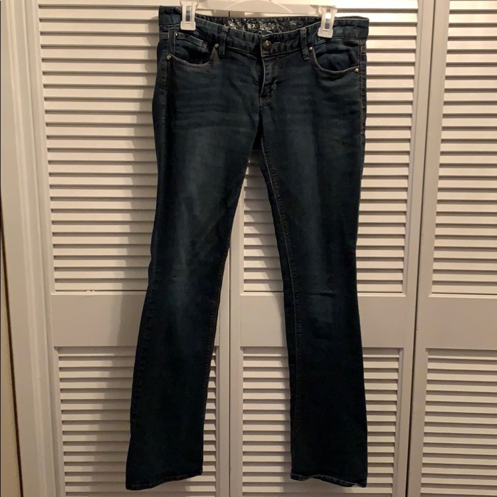 Express Zelda slim fit jeans barely boot